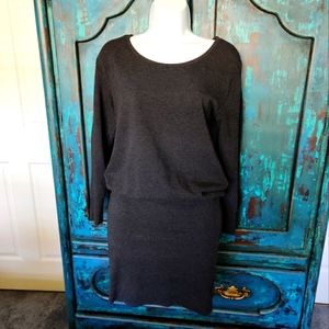 Dark grey sweater dress